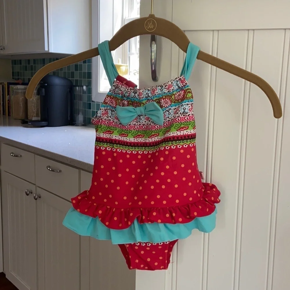 Floatimini Swim Suit Toddler Girl Size 2 - Picture 1 of 11